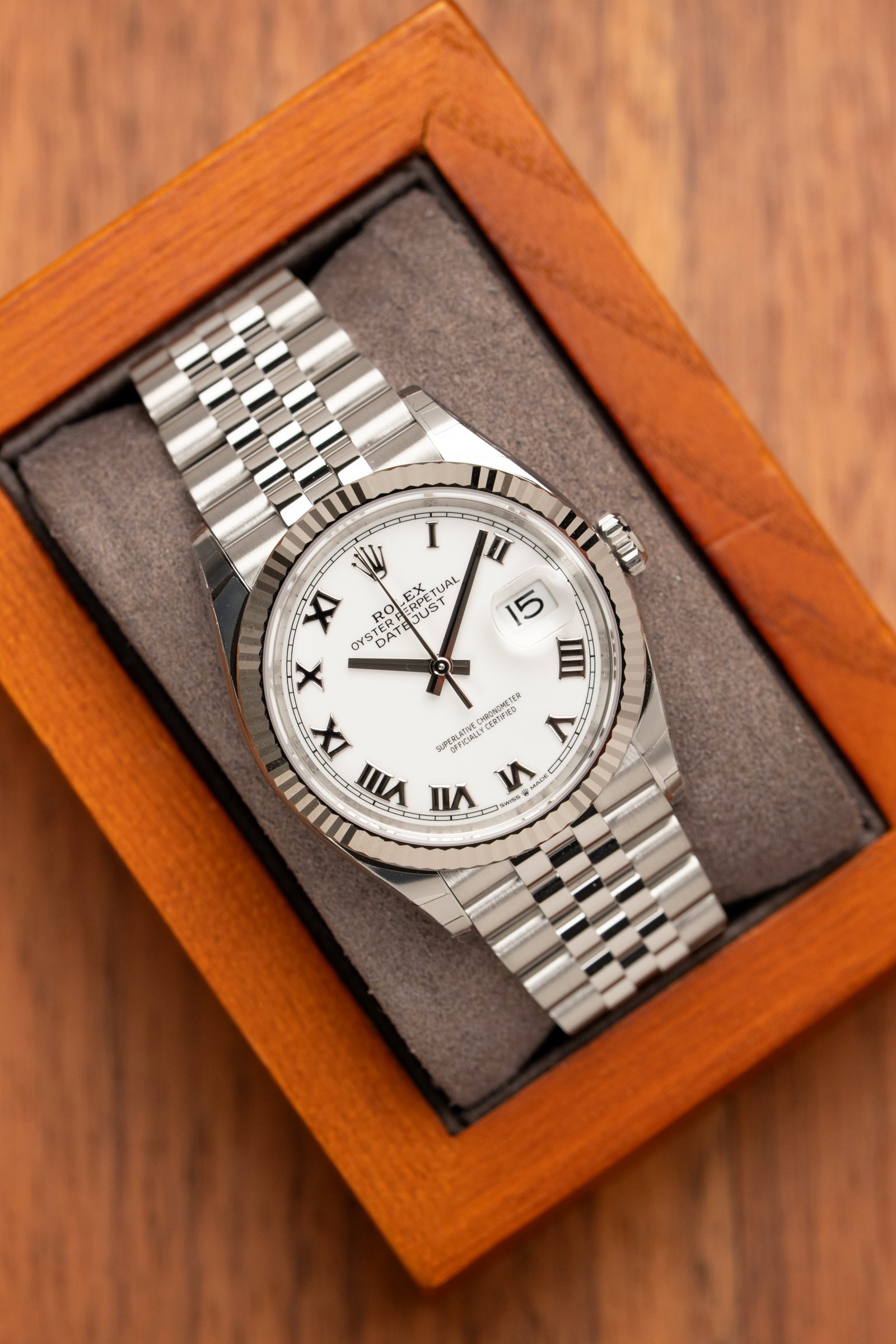 Rolex Datejust 36 White Roman