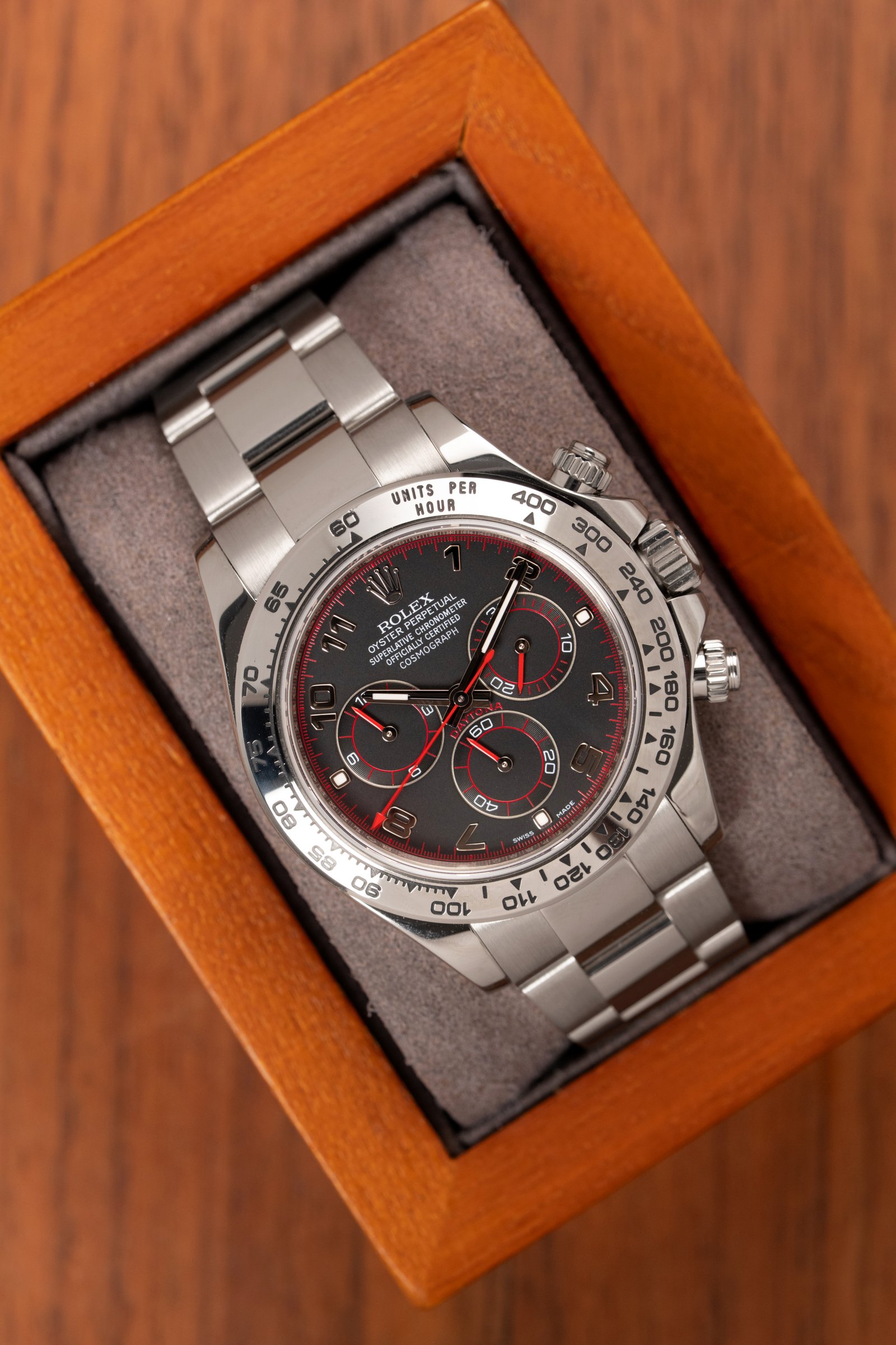 Rolex Daytona Oro Blanco Racing Dial