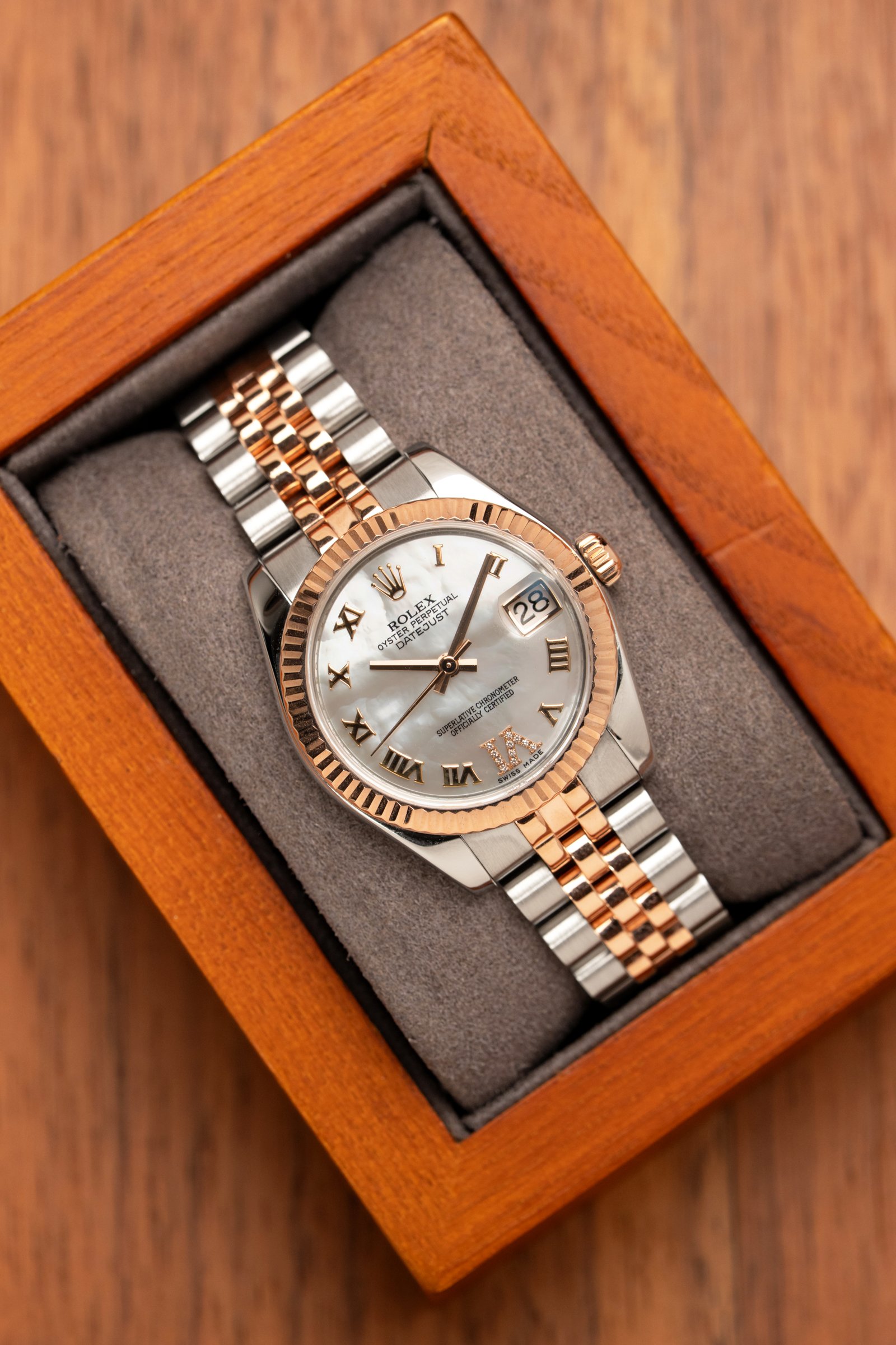 Rolex Datejust 31 (MOP White Roman)